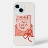 Jesus loves you phone case (Rückseite)