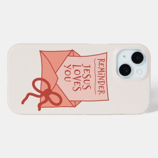Jesus loves you phone case (Rückseite (Horizontal))
