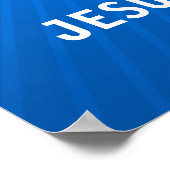 Jesus Loves You | Religious Cross Poster (Ecke)