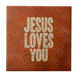 Jesus Loves You Rustic Christian Encouragement Fliese