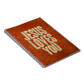 Jesus Loves You Rustic Christian Encouragement Notizblock (Rechte Seite)