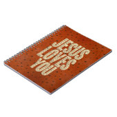 Jesus Loves You Rustic Christian Encouragement Notizblock (Linke Seite)