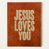 Jesus Loves You Rustic Christian Encouragement Planer (Rückseite)