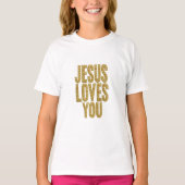Jesus Loves You Rustic Christian Encouragement T-Shirt (Vorderseite)