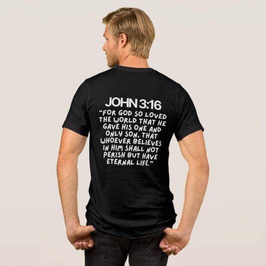 Jesus Loves You Thrive Merch Tri-Blend Shirt (Rückseite voll)
