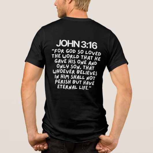Jesus Loves You Thrive Merch Tri-Blend Shirt (Rückseite)