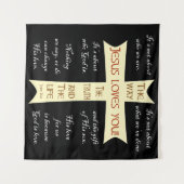 Jesus Loves You wall art Wandteppich (Vorderseite (Horizontal))