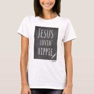 Jesus Lovin der Behälter der Hippie-Frauen T-Shirt
