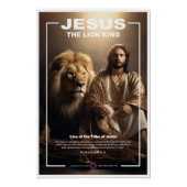 Jesus - Löwe König 1 Poster (Vorderseite)