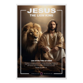 Jesus - Löwe König 1 Poster