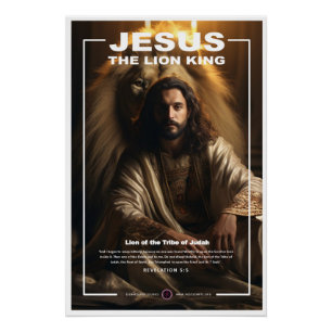 Jesus - Löwe König 2 Poster