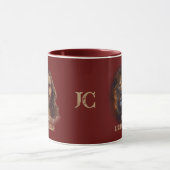 Jesus Löwe von Juda Custom Monogram Coffee Tasse (Zentrum)