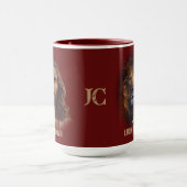 Jesus Löwe von Juda Custom Monogram Coffee Tasse (Zentrum)