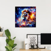 Jesus Löwe von Judah Poster (Heimbüro)