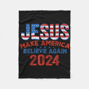 Jesus macht Amerika wieder zum 4. Juli Chris Fleecedecke