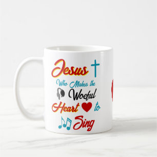 Jesus macht den Herzschlag Kaffeetasse