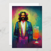 Jesus macht großartige Cocktails Dankeskarte (Vorne/Hinten)