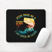 Jesus machte mich zu einem Fisher Bibble Verse Mar Mousepad (Mit Mouse)