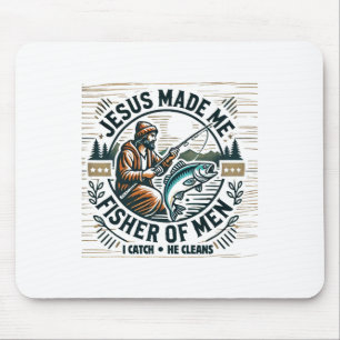 Jesus machte mich zu einem Menschenfischer Bibelve Mousepad