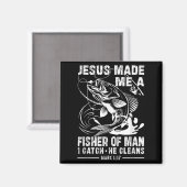 Jesus machte mich zu einem Menschenfischer Markus Magnet (Vorderseite/Rückseite)