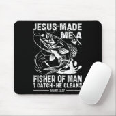 Jesus machte mich zu einem Menschenfischer Markus Mousepad (Mit Mouse)