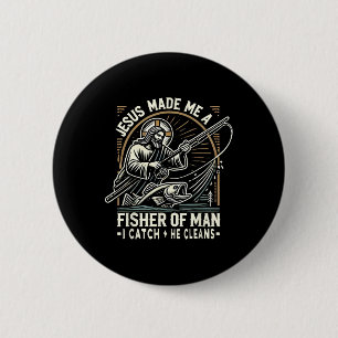 Jesus machte mich zu einem Menschenfischer-Shirt A Button