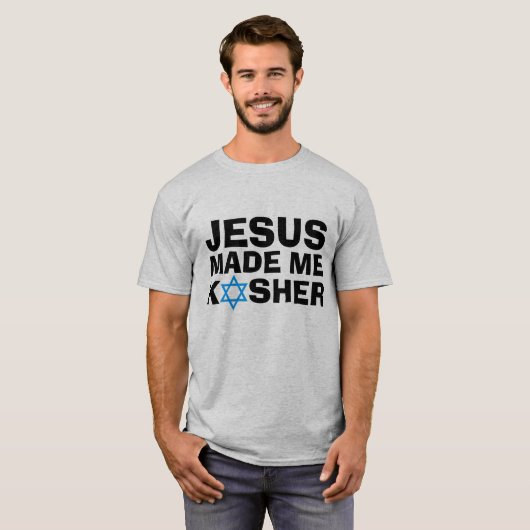 JESUS machte mich zu KOSHER T- T-Shirt (Vorne ganz)