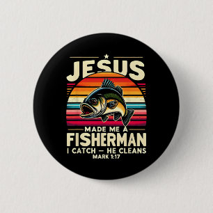 Jesus machte mich zum Fischer, ich fange, er reini Button