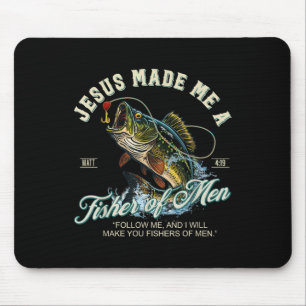 Jesus machte mich zum Fischer von Menschen, der fi Mousepad
