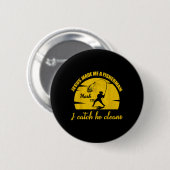 Jesus machte mich zum Fischermann christliches Ang Button (Vorne & Hinten)