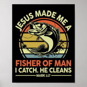 Jesus machte mich zum Menschenfischer Lustiger B-V Poster