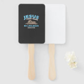 Jesus machte Nickerchen Faultier Lustiger Bibelver Fächer (Vorne und Hinten)