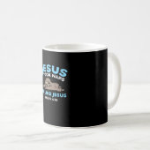 Jesus machte Nickerchen Faultier Lustiger Bibelver Kaffeetasse (VorderseiteRechts)