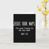 Jesus machte Nickerchen Markus 438 Lustige Aussage Karte (Gelbe Blume)