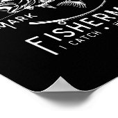 Jesus Made Me A Fisherman Funny Fishing  Poster (Ecke)