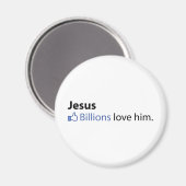 Jesus Magnet (Vorderseite/Rückseite)