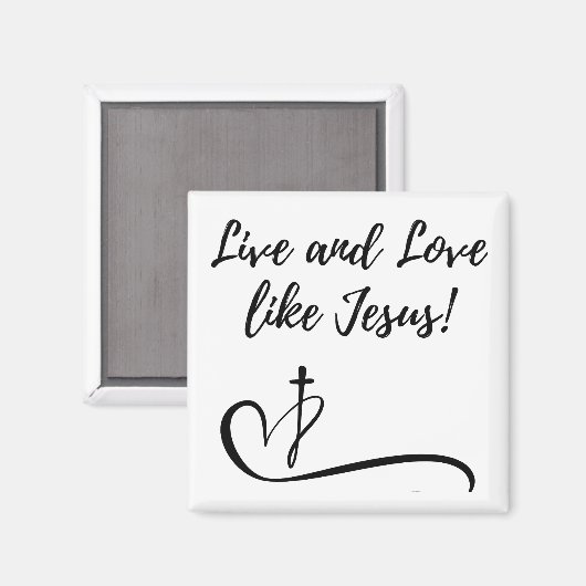 Jesus Magnet (Vorderseite/Rückseite)