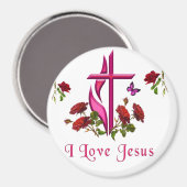 Jesus Magnet (Vorderseite/Rückseite)