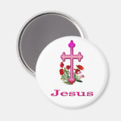 Jesus Magnet (Vorderseite/Rückseite)