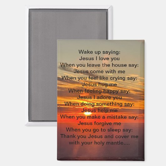 Jesus-Magnet Magnet (Vorderseite/Rückseite)