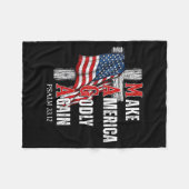 Jesus Make America Godly Again American Patriot Ch Fleecedecke (Vorderseite (Horizontal))