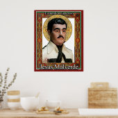 Jesus Malverde der großzügige Bandit Poster (Küche)