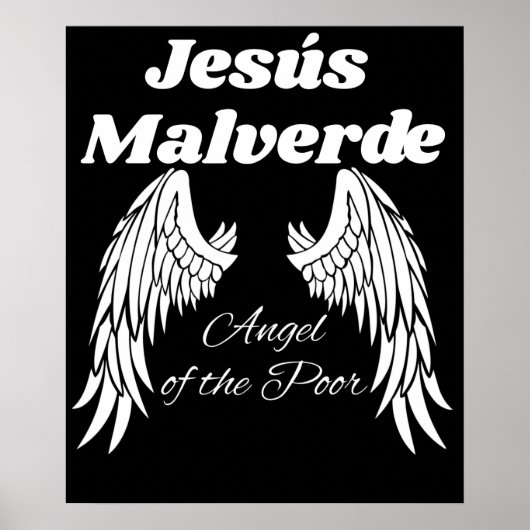 Jesus Malverde Engel des armen Jesus Malverde Poster (Vorne)