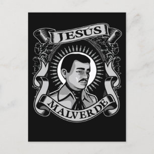 Jesus Malverde Gift Mexican Hero Jesus Malverde Postkarte