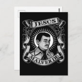 Jesus Malverde Gift Mexican Hero Jesus Malverde Postkarte (Vorne/Hinten)