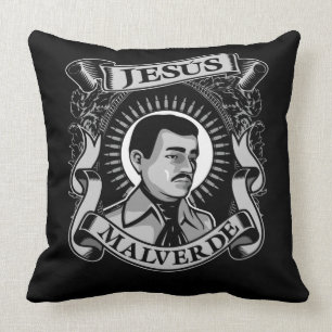Jesus Malverde Gift Mexikanischer Held Jesus Malve Kissen