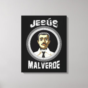 Jesus Malverde Mexican Hero Gift Leinwanddruck