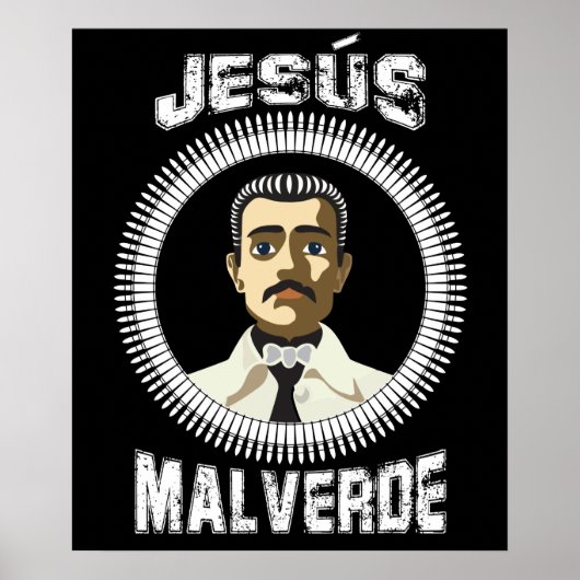 Jesus Malverde Mexican Hero Gift Poster (Vorne)