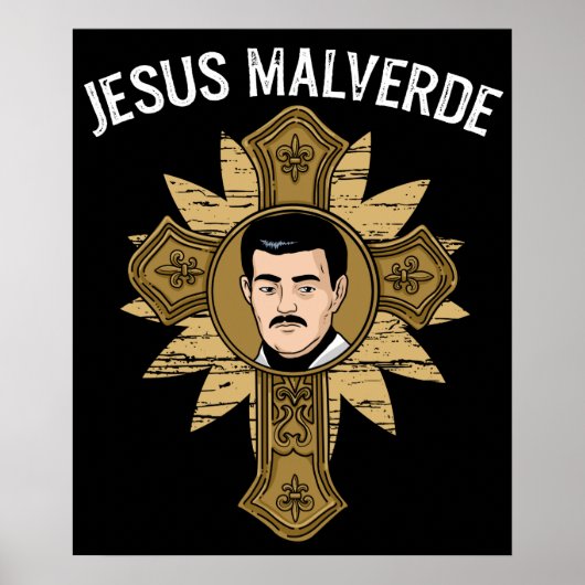 Jesus Malverde Religion Mexiko Gift Jesus Malverde Poster (Vorne)