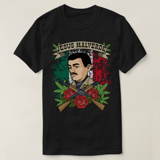 Jesus Malverde Womens Mens T-Shirt (Design vorne)